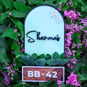 House Name Planter Lavender & Maroon And Aqua Green - Image 4